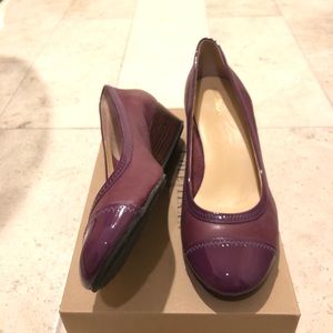 Purple Heeled Flats